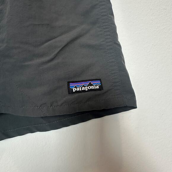 Patagonia Baggies gray elastic waist mesh shorts men's swim trunks shorts large - Picture 4 of 6